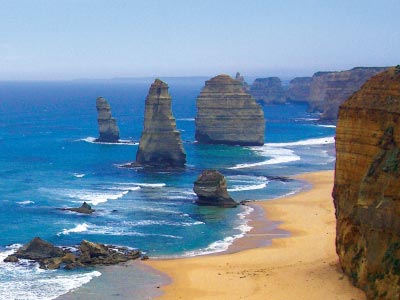 classic view of the twelve apostles on the great ocean road