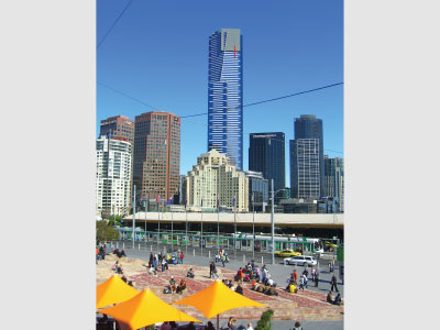 Eureka Tower from Federation Sqaure
