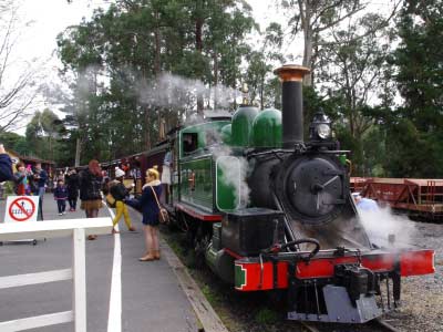 All aboard Puffing Billy