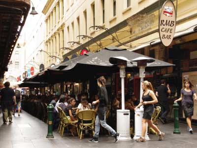 Degraves Street on arcades and laneways guided walk