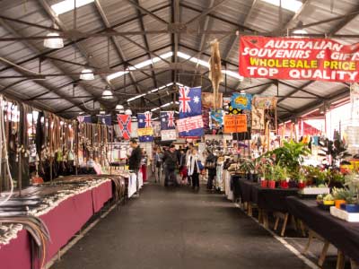 Queen Victoria Market stalls
