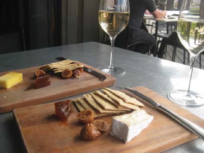 Moorilla wine and cheese